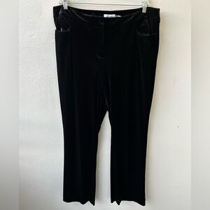 Black velvet calvin klein pants